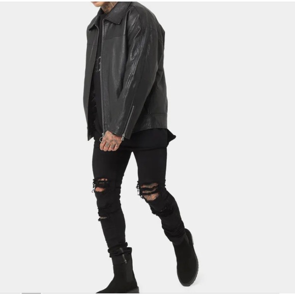 Saint Morta Rework Distressed Skinny Jeans - Picture 1 of 14